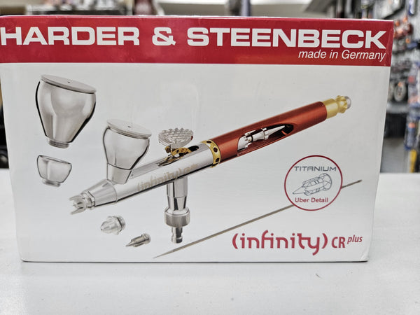 Harder & Steenbeck 122233 infinity CR plus 2024 Titanium 2 in 1 噴筆