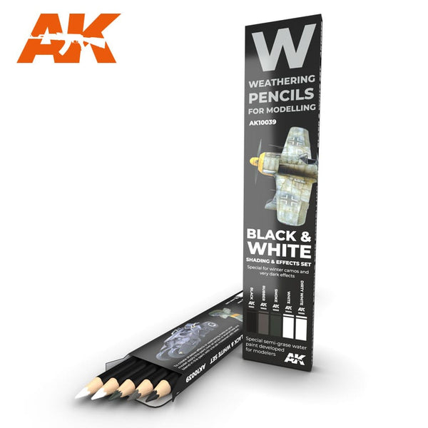 AK 10039 Weathering pencils black and white